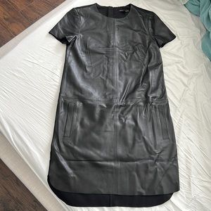 Banana Republic lambskin leather dress size 0
